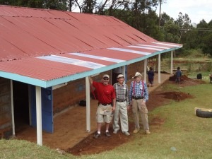 The new veranda made it possible for kids to be protected from the rain at recess and before and after school.