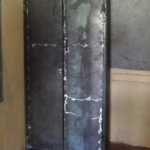 JCAP's project are left at the school so they can be used during the year by the staff and by JCAP when it returns. This cabinet was crafted by a local welder