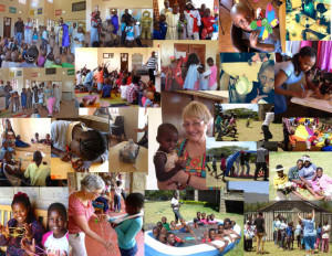Collage of 2015 activities at Naomi's Village.